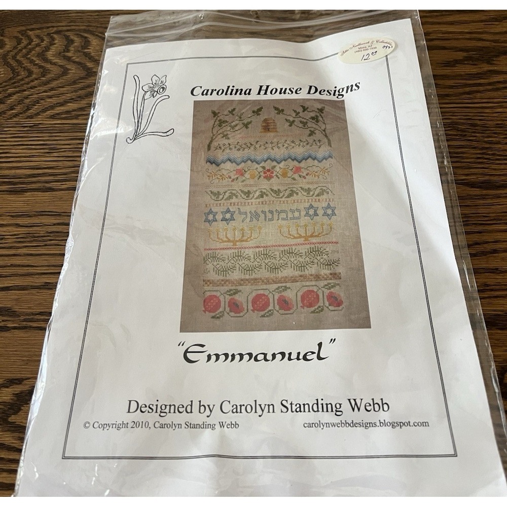 Carolina House Designs Emmanuel Carolyn Standing Webb Chart w/ Threads Pattern